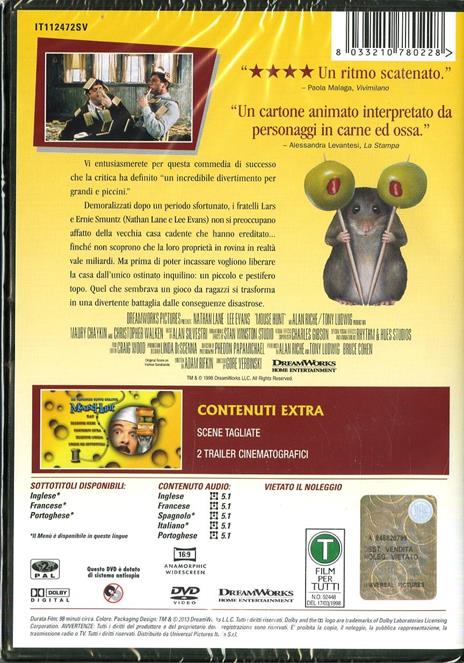 Un topolino sotto sfratto di Gore Verbinski - DVD - 2