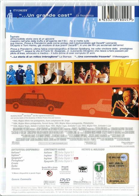 Prova a prendermi. Catch Me If You Can di Steven Spielberg - DVD - 2