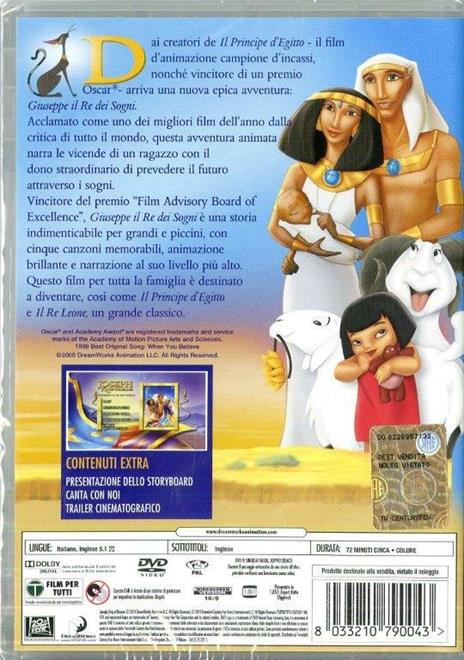 Giuseppe il Re dei sogni di Robert Ramirez,Rob LaDuca - DVD - 2
