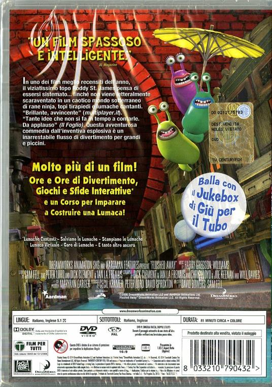 Giù per il tubo di David Bowers,Sam Fell - DVD - 2