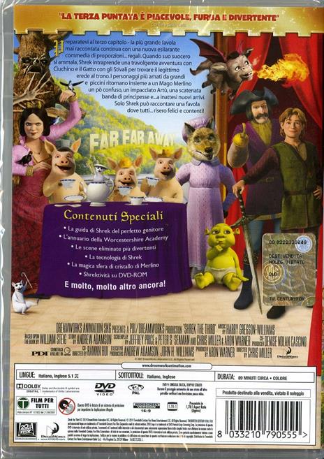 Shrek terzo (1 DVD) di Chris Miller,Raman Hui - DVD - 2