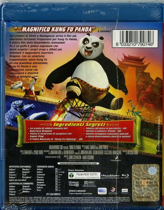 Kung Fu Panda di John Stevenson,Mark Osborne - Blu-ray - 2