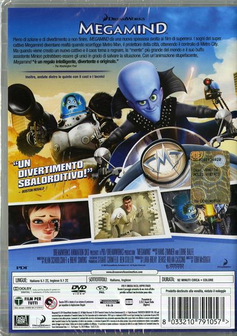 Megamind di Tom McGrath - DVD - 2