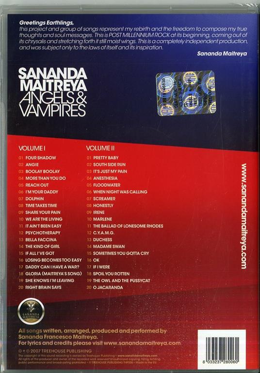 Angels & Vampires - CD Audio di Sananda Maitreya - 2