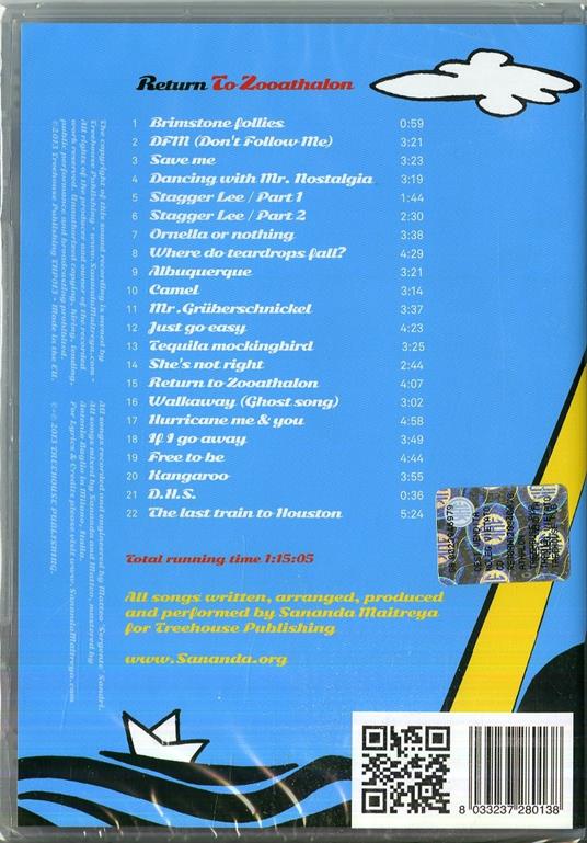 Return of the Zooathalon - CD Audio di Sananda Maitreya - 2