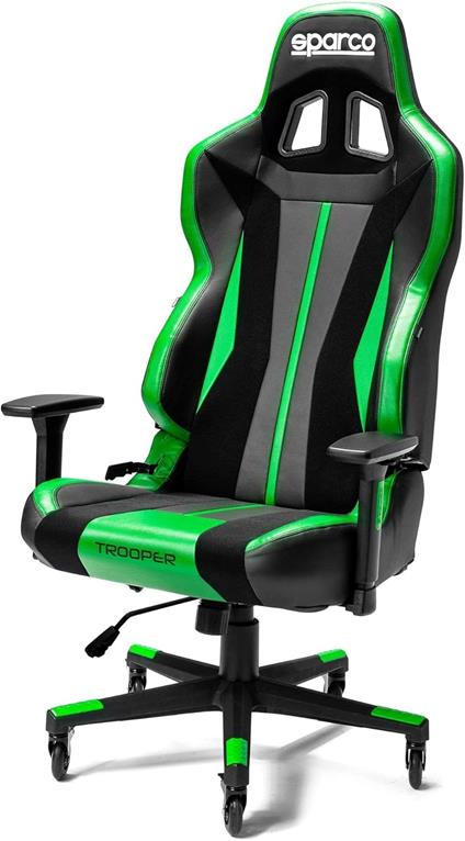 SPARCO Sedia Gaming Trooper Nera e Verde