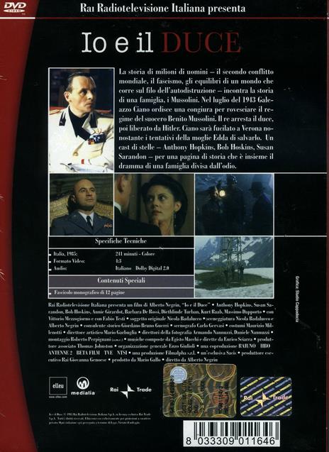 Io e il duce (3 DVD) di Alberto Negrin - DVD - 2