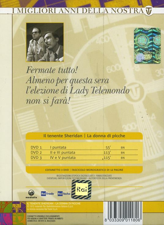 Il tenente Sheridan. La donna di picche (3 DVD) di Leonardo Cortese - DVD - 2