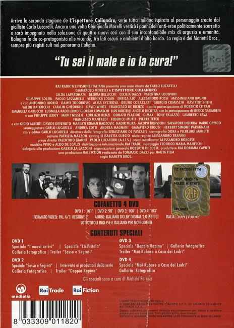 L' ispettore Coliandro. Vol. 2 (4 DVD) di Manetti Bros. - DVD - 2