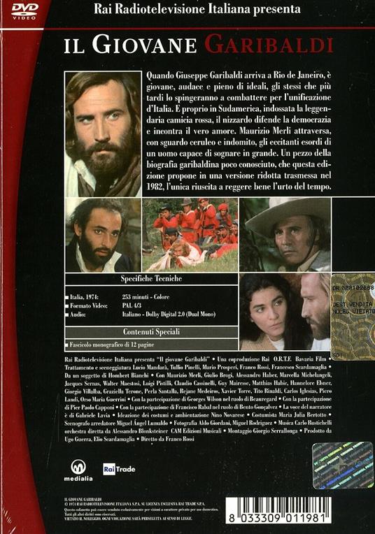 Il giovane Garibaldi (3 DVD) di Franco Rossi - DVD - 2