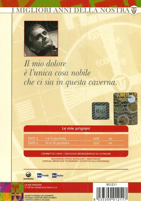Le mie prigioni (2 DVD) di Sandro Bolchi - DVD - 2
