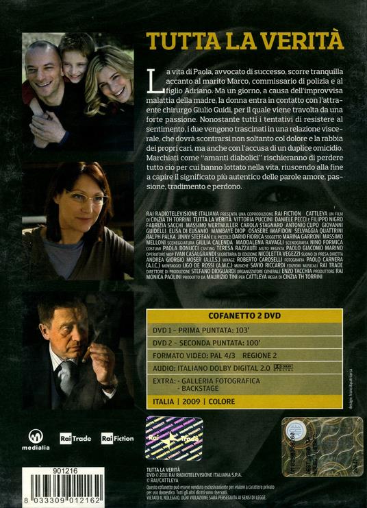 Tutta la verità (2 DVD) di Cinzia Th Torrini - DVD - 2