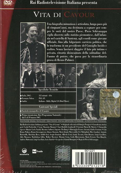 Vita di Cavour (2 DVD) di Piero Schivazappa - DVD - 2