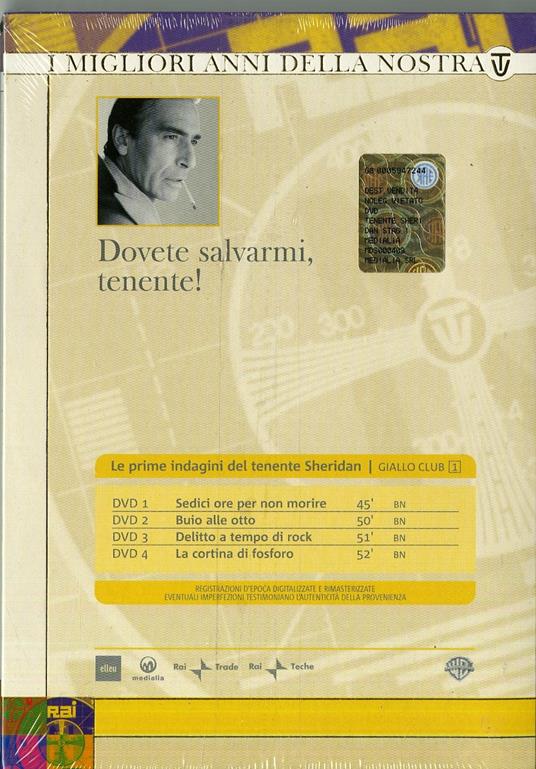 Le prime indagini del tenente Sheridan. Vol. 1 (4 DVD) di Stefano De Stefani - DVD - 2