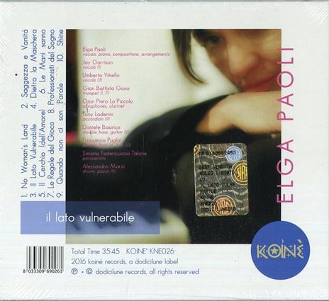 Il lato vulnerabile - CD Audio di Elga Paoli - 2