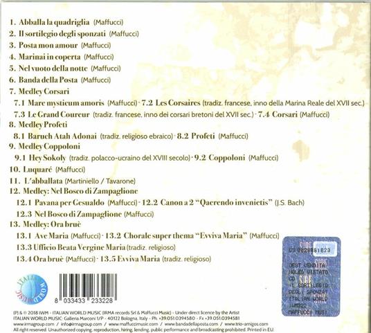 Il sortilegio degli sponzati - CD Audio di La Banda della Posta - 2