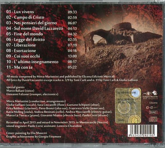 Visioni in musica - CD Audio di Mirco Mariottini - 2