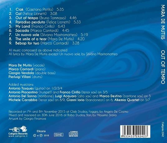 Out of Tempo - CD Audio di Mara De Mutiis - 2