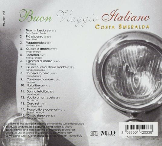 Buon viaggio italiano. Costa Smeralda - CD Audio - 2