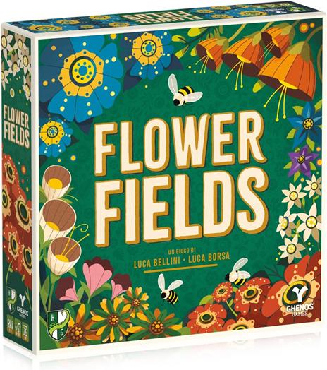 Flower Fields - Gioco astratto di piazzamento tessere - 8 anni - 1-4 giocatori - 40 minuti