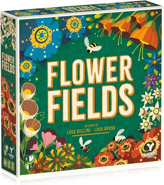 Flower Fields - Gioco astratto di piazzamento tessere - 8 anni - 1-4 giocatori - 40 minuti