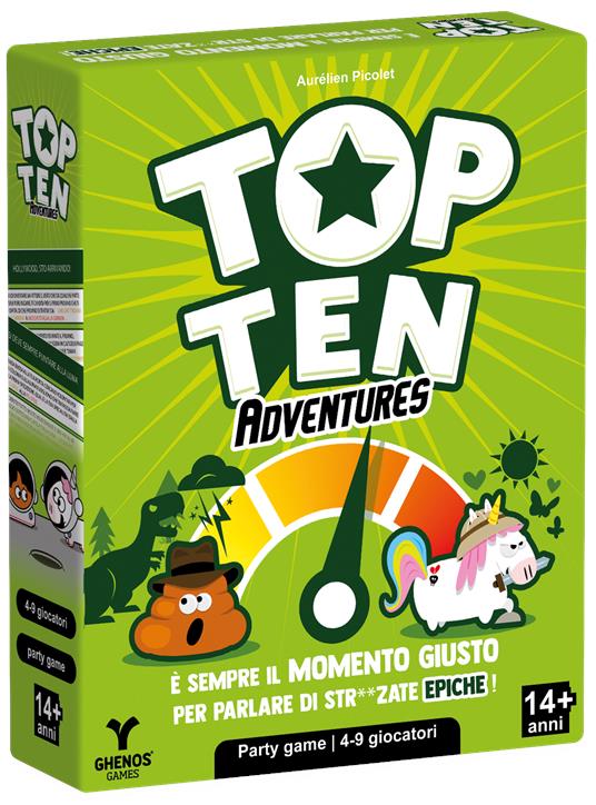 Top Ten Adventures. Gioco da tavolo