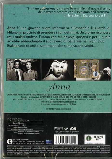 Anna di Alberto Lattuada - DVD - 2