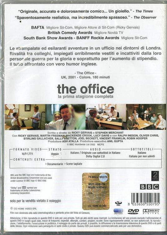 The Office. Stagione 1 (2 DVD) di Ricky Gervais,Stephen Merchant - DVD - 2