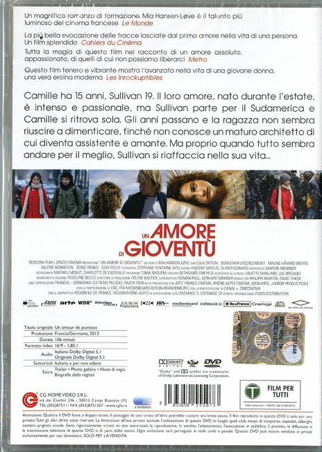 Un amore di gioventù di Mia Hansen-Løve - DVD - 2