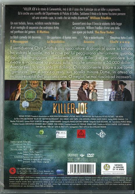 Killer Joe di William Friedkin - DVD - 2