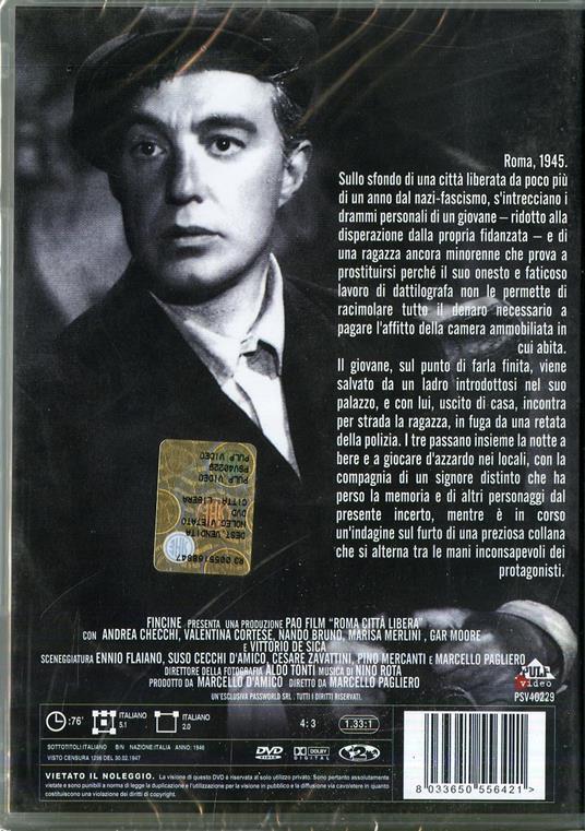 Roma città libera di Marcello Pagliero - DVD - 2