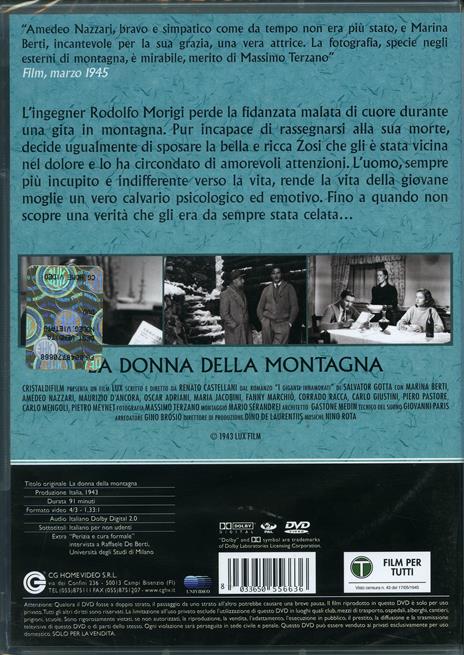 La donna della montagna di Renato Castellani - DVD - 2