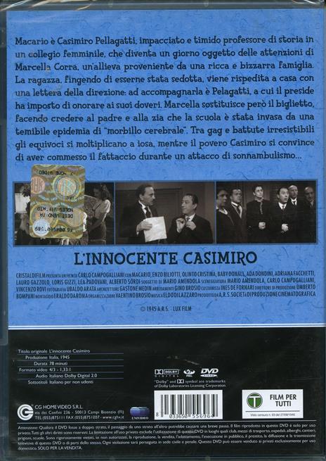 L' innocente Casimiro di Carlo Campogalliani - DVD - 2