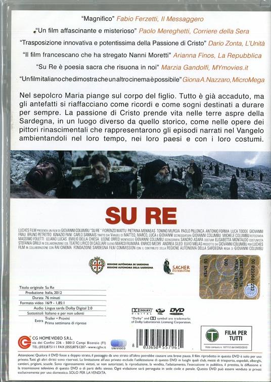 Su re di Giovanni Columbu - DVD - 2