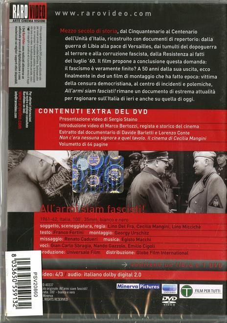 All'armi siam fascisti di Lino Del Fra,Cecilia Mancini,Lino Miccichè - DVD - 2