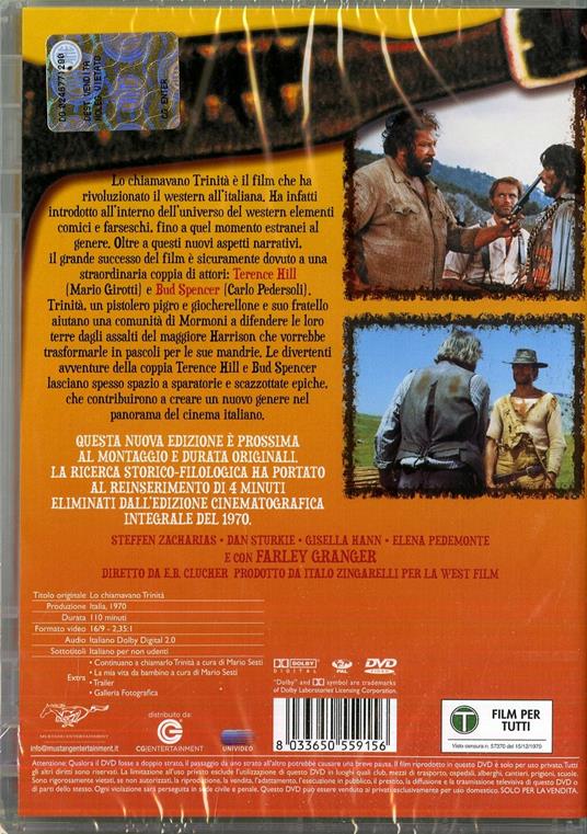 Lo chiamavano Trinità di Enzo Barboni - DVD - 3