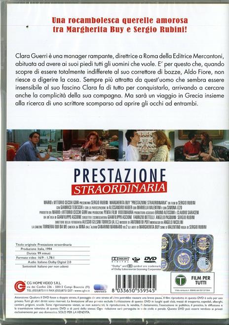 Prestazione straordinaria di Sergio Rubini - DVD - 2