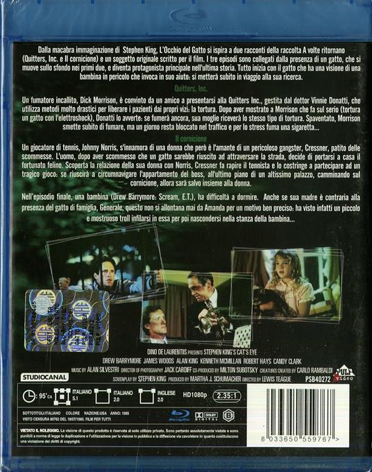 L' occhio del gatto di Lewis Teague - Blu-ray - 2