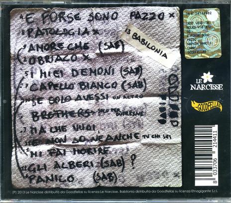 E forse sono pazzo (Nuova versione) - CD Audio di Diodato - 2