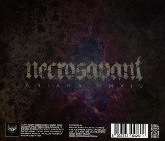 Aniara Mmxiv - CD Audio di Necrosavant - 2