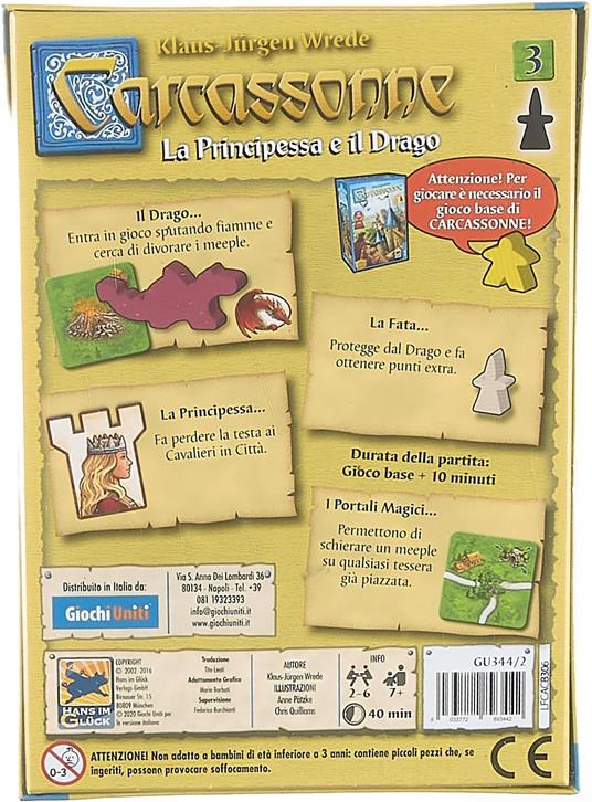 Carcassonne: la principessa e il drago. Espansione 3. Gioco da tavolo - 4