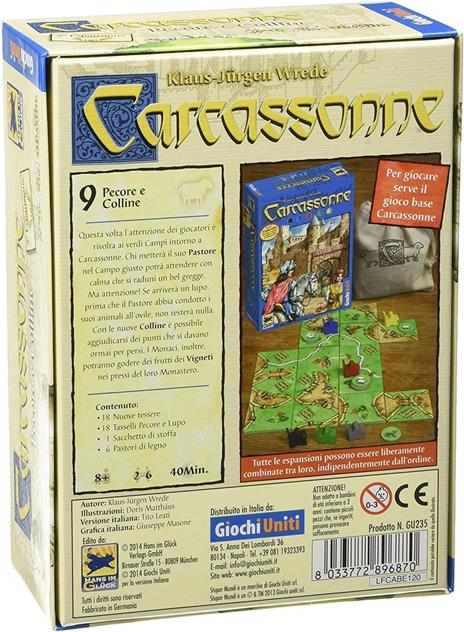 Carcassonne pecore e colline. Espansione 9. Gioco da tavolo - 3