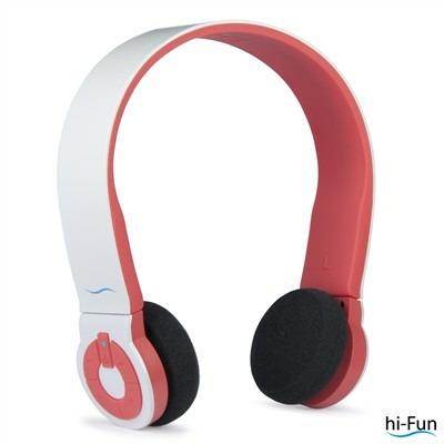 Cuffie Hi-Edo Bianco-Rosso