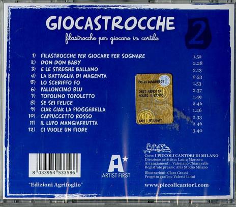 Giocastrocche vol.2 - CD Audio di Coro Piccoli Cantori di Milano - 2
