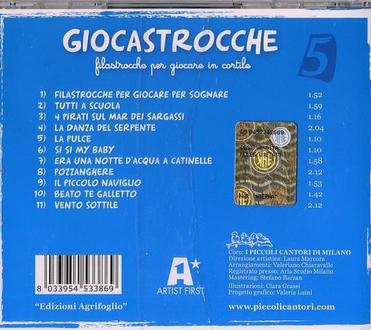 Giocastrocche vol.5 - CD Audio di Coro Piccoli Cantori di Milano - 2