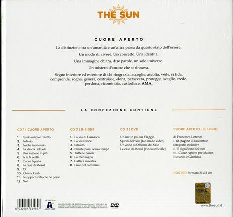Cuore aperto (Box Set Deluxe Edition + libro) - CD Audio + DVD di Sun - 2