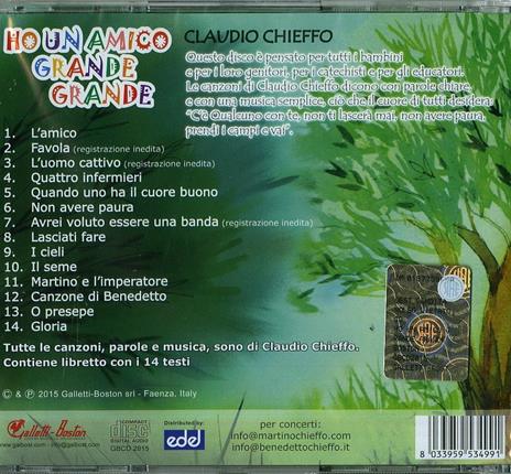Ho un amico grande grande - CD Audio di Claudio Chieffo - 2