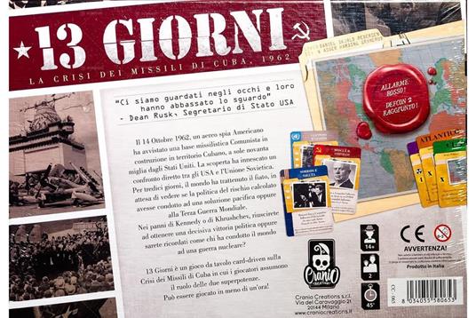 13 Giorni. La Crisi Dei Missili di Cuba. Gioco da tavolo - 6