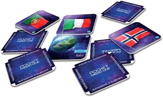 Pocket Memo Line - Bandiere d'Europa. Gioco da tavolo - 2