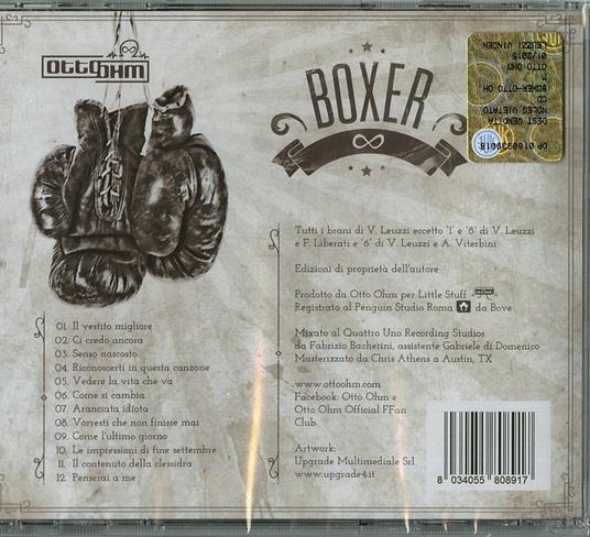 Boxer - CD Audio di Otto Ohm - 2